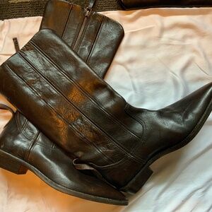 Free People We The Free Allistar Leather Western Boots in Brown